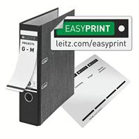 Ordner Leitz 1080 A4 80 mm karton gewolkt zwart - thumbnail