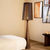 By-Boo Vloerlamp 'Guard' Mangohout, 162cm hoog, kleur Bruin - thumbnail