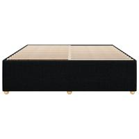 Bedframe zonder matras stof zwart 200x200 cm - thumbnail