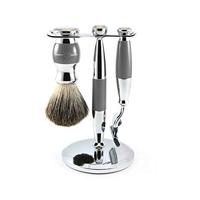 Edwin Jagger Shaving Sets Gilette Mach 3 Grey and Chrome Mach 3 Set Set Ref.S21M365CR - thumbnail