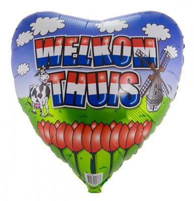 Folieballon Welkom Thuis - 46cm