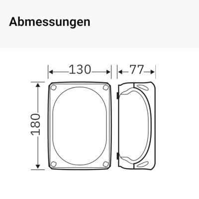 Hensel DK 1010 G Aftakkast (l x b x h) 180 x 130 x 77 mm Grijs IP66 1 stuk(s)
