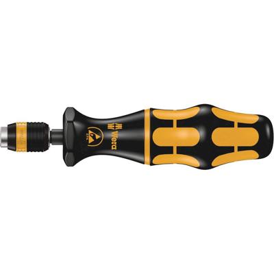 Wera 7452 ESD Kraftform Instelbare Momentschroevendraaier met standaardinstellingen met Rapidaptor Snelwisselhouder, 1/4 duim, 0,9 - 1,5 Nm - 1
