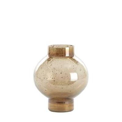 Light & Living Vaas 'Dusit' 30cm, kleur Amber