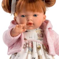 Dreumespop Lea Llorona met Beertjesjurk - 33 cm - thumbnail