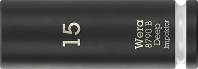 Wera 8790 B Impaktor Deep 05005556001 Dop (zeskant) Dopsleutelinzetstuk 15 mm Wera 8790 B Impaktor Deep 05005556001 Dop (zeskant) Dopsleutelinzetstuk 15 mm