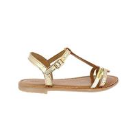 Leren kindersandalen Bada LES TROPEZIENNES® PAR M. BELARBI goudbeige - thumbnail