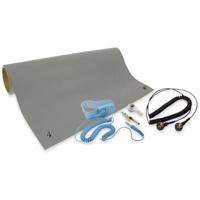 Quadrios ESD-bureaumatset Grijs (l x b) 1200 mm x 600 mm - thumbnail
