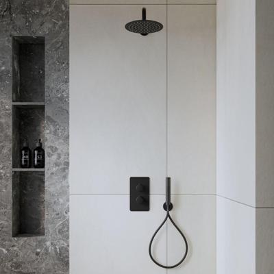 Inbouw Regendouche Set Boss & Wessing Colorato met Handdouche en Wanduitloop Mat Zwart Boss & Wessing Inbouw Regendouche Set Boss & Wessing Colorato met Handdouche en Wanduitloop Mat Zwart Boss & Wessing