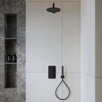 Inbouw Regendouche Set Boss & Wessing Colorato met Handdouche en Wanduitloop Mat Zwart Boss & Wessing - thumbnail