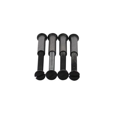 Intersteel 4 Patentboutjes m4x35 mm met hulsjes m4 - zwart