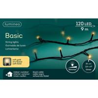Lumineo Basic LED Snoer voor Buiten 120 LEDs 900 cm Soft Gold Licht Zwart - thumbnail