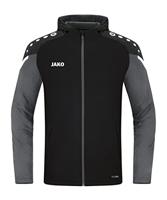 JAKO 6822 Jas Met Kap Performance - Zwart/Antra Light - 3XL - thumbnail