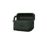 URBAN ARMOR GEAR Scout Case voor Apple AirPods Pro 2022 hoes [compatibel met draadloos opladen/status led zichtbaar, gestructureerde TPU, afneembare karabijnhaak] olijf - thumbnail