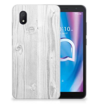 Alcatel 1B (2020) | Bumper Hoesje | White Wood Alcatel 1B (2020) | Bumper Hoesje | White Wood