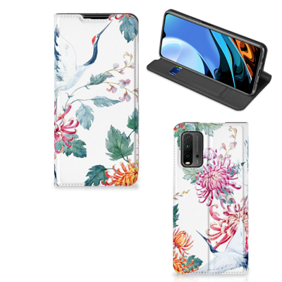 Xiaomi Poco M3 | Redmi 9T | Hoesje maken | Bird Flowers