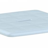 Atlantis zachte vierkante licht blauwe zitting - thumbnail