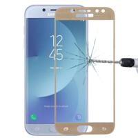 Voor Galaxy J5 (2017) (EU versie) 0 26 mm 9H oppervlaktehardheid 2.5D gebogen zeefdruk volledige scherm gehard glas Screen Protector (goud) - thumbnail