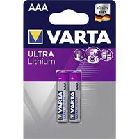 Varta LITHIUM AAA Bli 2 AAA batterij (potlood) Lithium 1100 mAh 1.5 V 2 stuk(s) - thumbnail