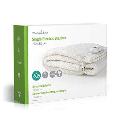 Nedis Elektrische Deken | Onderdeken | 1 Persoon | 150 x 80 cm | 1 stuks - PEBL120CWT1 PEBL120CWT1 - thumbnail