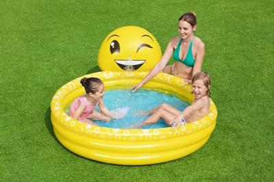 Bestway Opblaasbaar Kinderzwembad Lachstraal 165x144x69 cm +2 Jaar Tuin 53081
