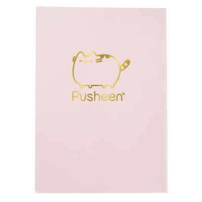 Blueprint Collections Pusheen luxe notitieboek A5 roze/goud Blueprint Collections Pusheen luxe notitieboek A5 roze/goud