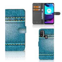 Motorola Moto E20 | E30 | E40 | Wallet Case | met Pasjes | Jeans - thumbnail