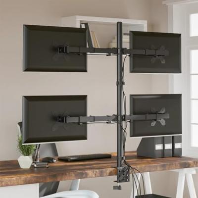 VidaXL Monitorbeugel vesa 75/100 mm zwart staal VidaXL Monitorbeugel vesa 75/100 mm zwart staal