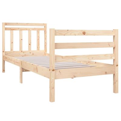 Bedframe massief hout 75x190 cm