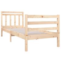 Bedframe massief hout 75x190 cm - thumbnail