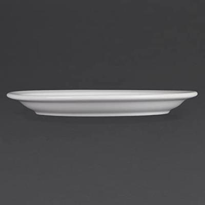 Bord olympia whiteware 23 cm doos 12 stuks wit