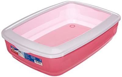 TRIXIE KATTENBAK MIO MET RAND ASSORTI 43X32X12 CM 3 ST
