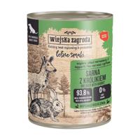 WIEJSKA ZAGRODA Leśne smaki Roe deer with rabbit - natvoer voor honden - 800g - thumbnail