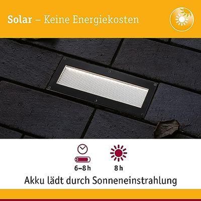 Paulmann 94576 Domenic Inbouwlamp op zonne-energie 0.1 W Warmwit Zwart