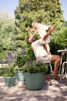 Ronde bloempot - ELHO - Amiga Rond 55 - 55 L - Ø 55 x H 51 cm - Groen - Buiten - thumbnail