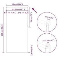 Rolgordijn verduisterend 90x230cm stofbreedte 85,7 cm polyester - thumbnail