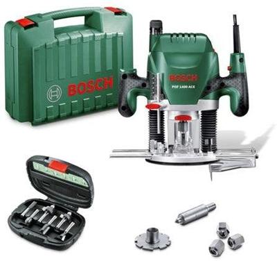 Bosch Groen POF 1400 ACE bovenfrees | 1400w | + 6-delige frezenset - 060326C801 Bosch Groen POF 1400 ACE bovenfrees | 1400w | + 6-delige frezenset - 060326C801