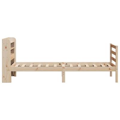 Bedframe met hoofdbord massief grenenhout 100x200 cm