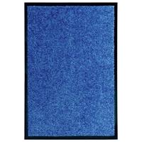 VidaXL Deurmat wasbaar 40x60 cm blauw - thumbnail