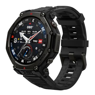 Amazfit T-Rex 3 Pro Outdoor-smartwatch, 44 mm, AMOLED-display, saffierdisplay, zaklamp, titanium lunette, dual-band-GPS, offline kaarten, 17 dagen accu, 180+ sportmodi, voor Android iPhone