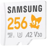 Samsung Sonic Edition - Tails microSDXC-kaart Retail 256 GB A2 Application Performance Class, v30 Video Speed Class, UHS-I U3 Speciale editie “Sonic The - thumbnail