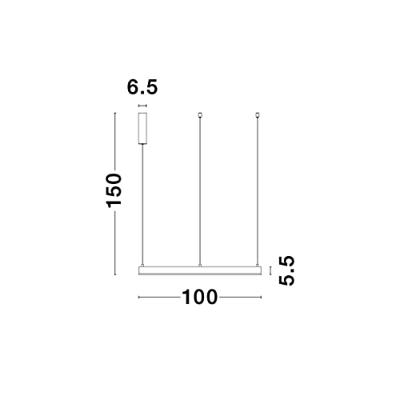 Lyora HanglampMotif wit Ø 100cm 3000K - 9190755
