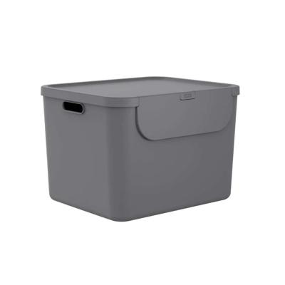 Rotho Albula Afvalscheider 55L Antraciet Rotho Albula Afvalscheider 55L Antraciet