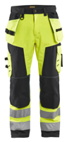Blåkläder Werkbroek softshell High-Vis 15672517 | High Vis Geel/Zwart | Maat 48 - 7330509405789 - thumbnail