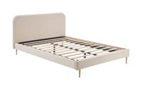 Artistiq Bed 'Federico' Velvet, 140 x 200cm, kleur beige - thumbnail