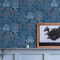 Livingwalls Famous Garden - Blauw - 393494 - thumbnail