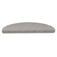 VidaXL Trapmatten zelfklevend 15 st sisal-look 65x21x4cm zilverkleurig - thumbnail