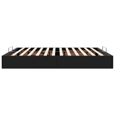 Bedframe zonder matras 200x200 cm kunstleer zwart