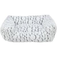 Trixie hondenmand mila hoekig pluche wit/grijs 80x60 cm - thumbnail