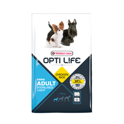 Opti Life Adult Sterilised Light Mini hondenvoer 2 x 2,5 kg